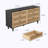 Rattan Wood Console Table With Drawer Storage-2085229748-2085229745