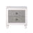 Two-Tone Finish Nightstand With 2 Drawers
