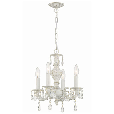 Lustre classique / traditionnel à 4 lumières de style bougie Abagail