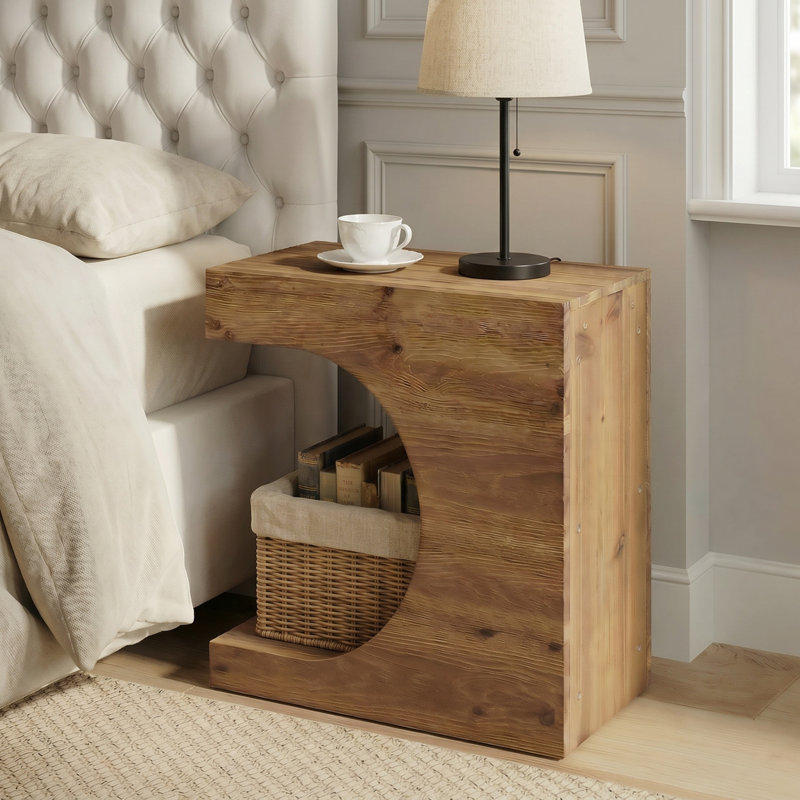 Solid Wood End Table, 2