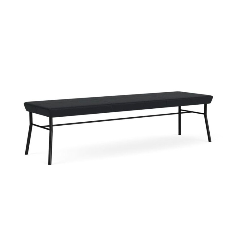 Lesro Banc en métal Mystic, Noir, Noir Modena