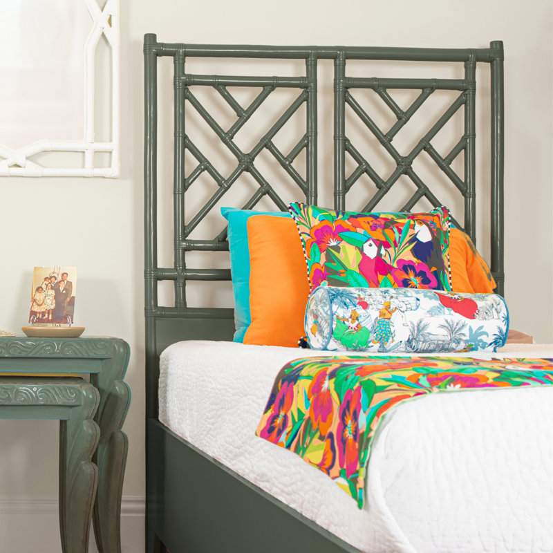Chippendale Headboard, Twin, Evergreen