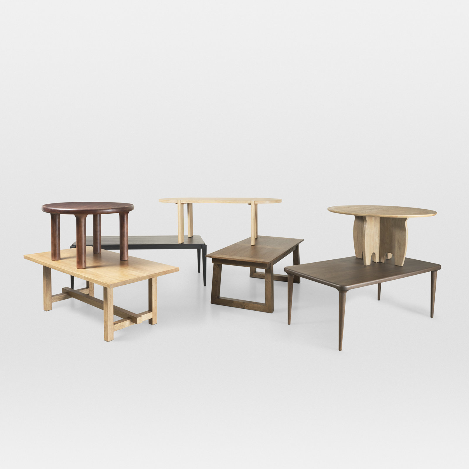 Katia 91" Solid Wood Dining Table, Light Brown