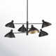 Ishida 6 - Light 34.5" Wide Sputnik Cone Chandelier