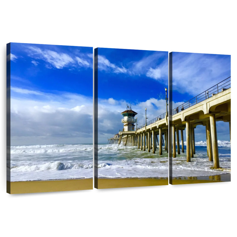 Aletra Huntington Pier Waves, 42" H x 65" W