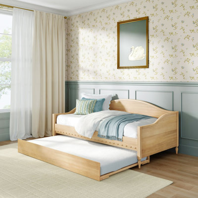 Charlotte Twin Day Bed with Trundle, Blonde