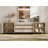 3 In 1 Multifunctional Sideboard Buffet Cabinets With Glass Doors And 6 Drawers, Modern Sideboard Credenza With Adjustable Shelf And Metal Base, Coffee Bar Cabinet Storage Cabinet-1870333109-1877008828