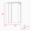 Bureau flottant rectangulaire l 23,57 po-88634084
