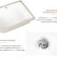 Undermount White Ceramic Rectangular Bathroom Sink, Acid , , 19.75 In Depth, 7.51 Height Milk Vessel Non - Yellowing, Smooth Finish, 16.09 Width, 19.43 Lb Weight