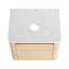 Meuble-lavabo mural de 48 po avec lavabo en céramique d'art, 2 espaces de rangement, fermeture en douceur, contreplaqué de qualité pour les charnières, qualité du matériau-1021347401