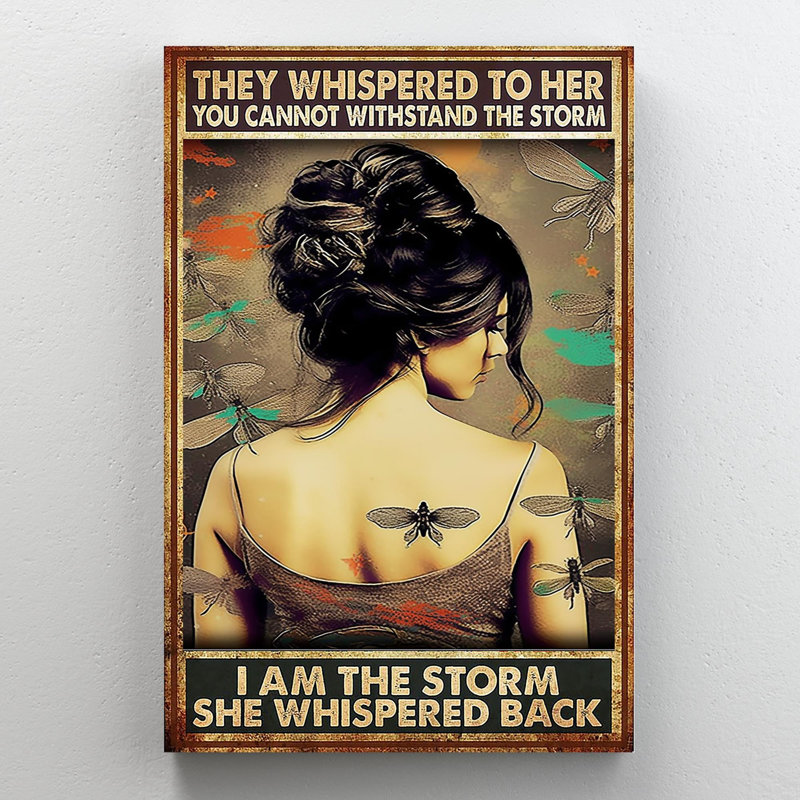 Irmtraude Irmtraude Woman I Am The Storm, H 14 po x l 11 po x P 1,25 po