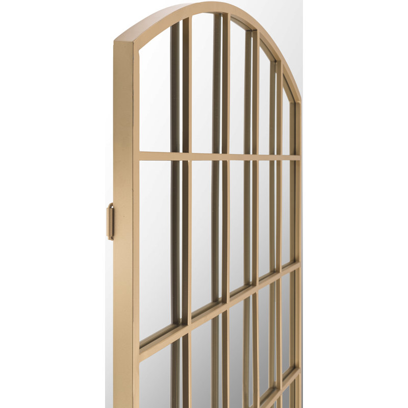 Azaila Metal Arch Wall Mirror, Gold