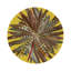 Pheasant Feathers Vegan Leather Round Pebble Placemat-1246054995