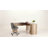 Arpan 60" L-Shaped Executive Desk with Drawers, Wood Home Office Corner Desk with Storage Cabinet-196462092