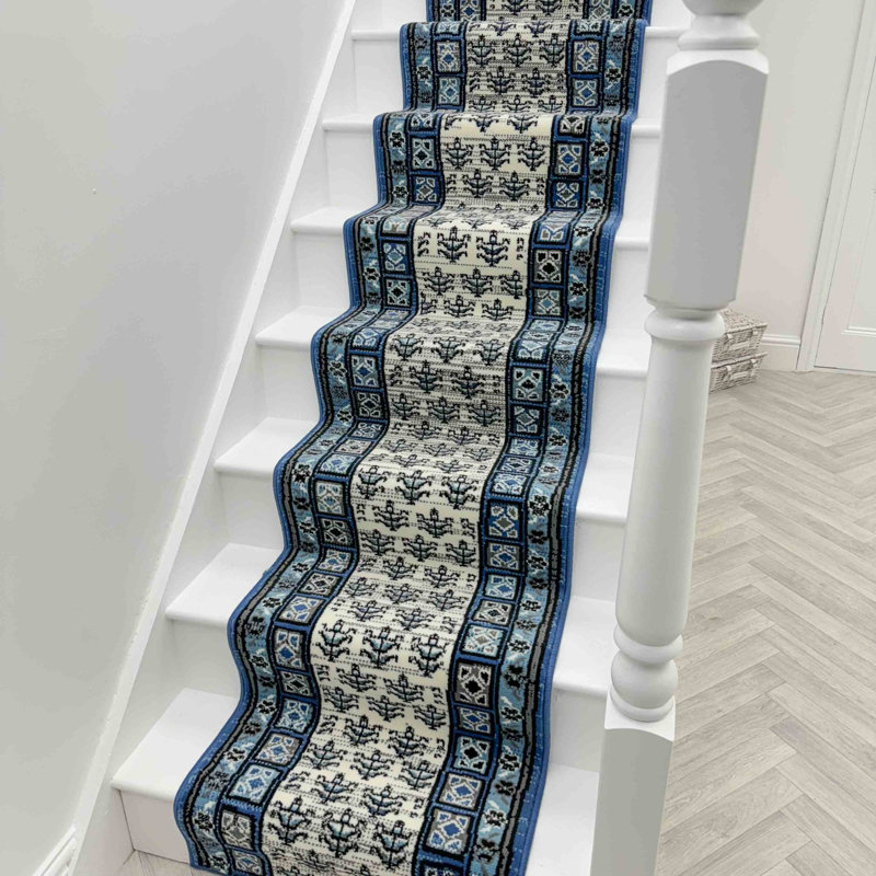 Stair Runner Geometric Area Rug, Runner 70 x 720 cm
