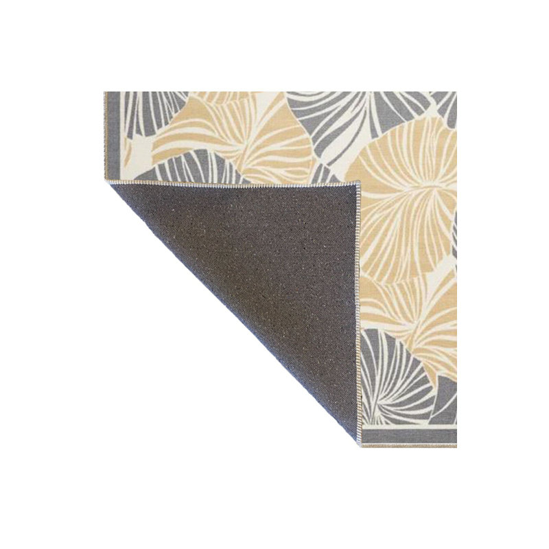 Tapis à motif géométrique à rayures, Sous-tapis rectangulaire de 3 pi 3 po x 4 pi 11 po