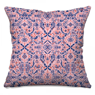 Coussins décoratifs à double face rose et bleu