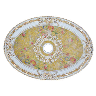 Floral Oval Ceiling Medallion