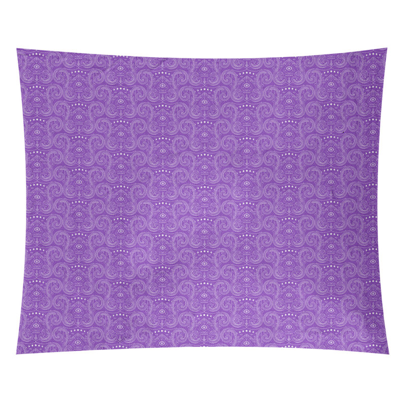 Troisième œil par katelyn elizabeth tapisserie Avicia, Intérieur, H 71 po x l 83,5 po, Mauve/blanc