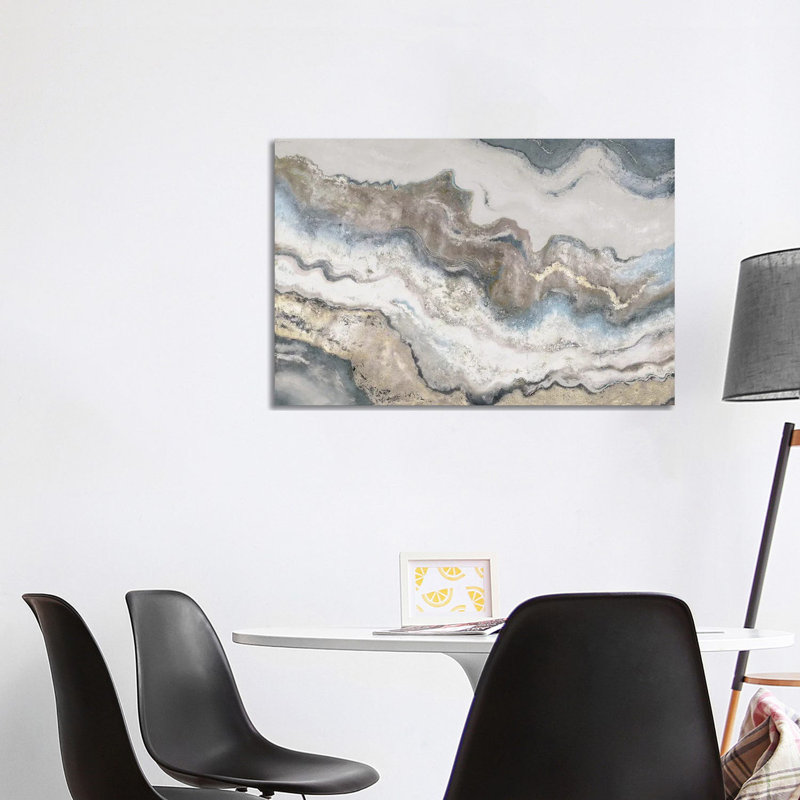 « Marbre » par Patricia Pinto-imprimé, Toile tendue, Pas de tapis, H 26 po x l 40 po x P 1,5 po