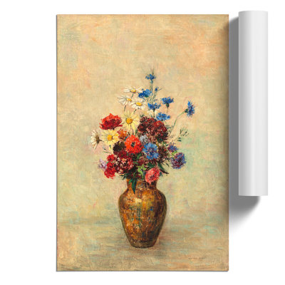 Vase of Flowers by Odilon Redon - Frameless Print