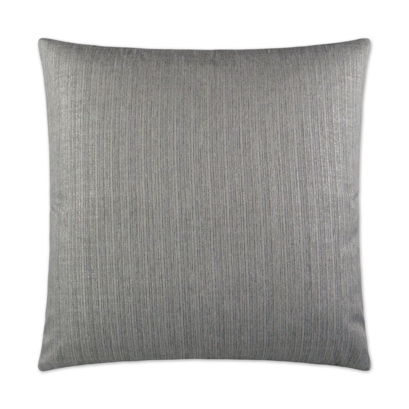 Ninon Pillow Cover & Insert, Silver, Square 36"