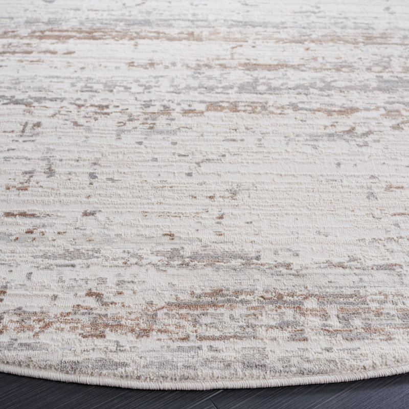 Tapis abstrait Aneyda Performance, Rond 6 pi 7 po