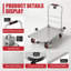 Chariot plateforme robuste et pliable avec roues pivotantes verrouillables, chariot à plat en acier de 1800 lb pour l'entreposage, le garage et le déplacement-128965456