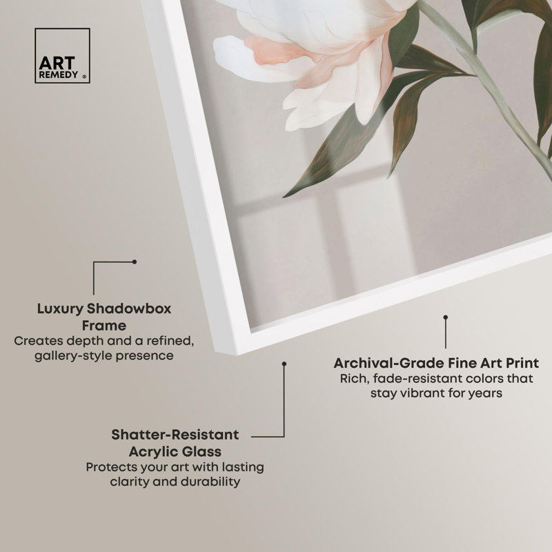 Décoration murale Whit Whitve Unveile Shadowbox, H 16 po x l 11 po, Blanc