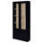 Bogard 4-Shelf Glass Door Tall Cabinet With Drawers-1373730877