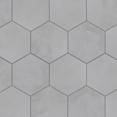 Industrial Hex 8-1/2 In. X 9-7/8 In. Porcelain Modern Look Wall & Floor Tile