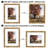 Picture Frame with Mat - Gold Frame - Faux Bamboo Design - Easel Stand and Shatter Resistant Glass-108531090