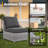 Cassville 8 - Person No Assembly Required Outdoor Conversation Set, Patio Wicker Sectional Seating Group with Cushions, All Weather Sofa Set with Optional Fire Pit Table for Garden Backyard-93662488-93092039