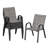 Stackable Patio Dining Chairs, Metal Textilene Modern Backyard Set 6