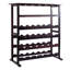 Wegate 24 Bottle Solid Wood Hanging Wine Bottle & Glass Rack in