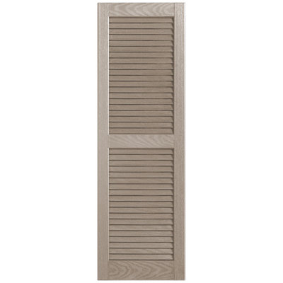 Straight Top Open Louver Shutters Pair