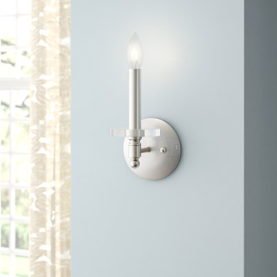 Christofer Steel Candle Wall Light