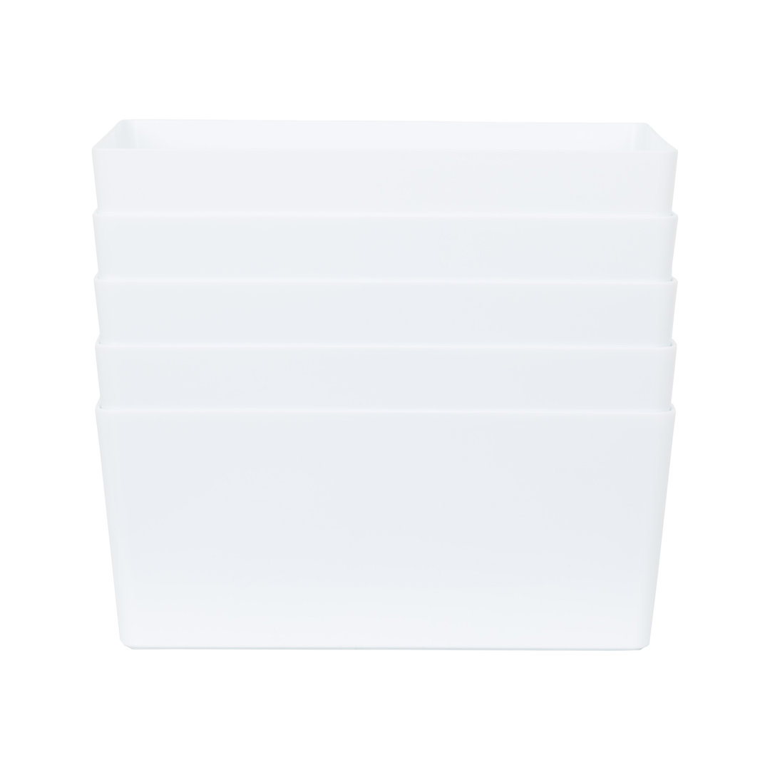 Wham Studio Basket 5.02 Rectangular Pack of 5 Ice White