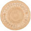 Round Casas Jute Beige Area Rug-1407326405