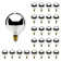 25 Watt G16.5 E12/Candelabra Dimmable 2700K Incandescent Bulb