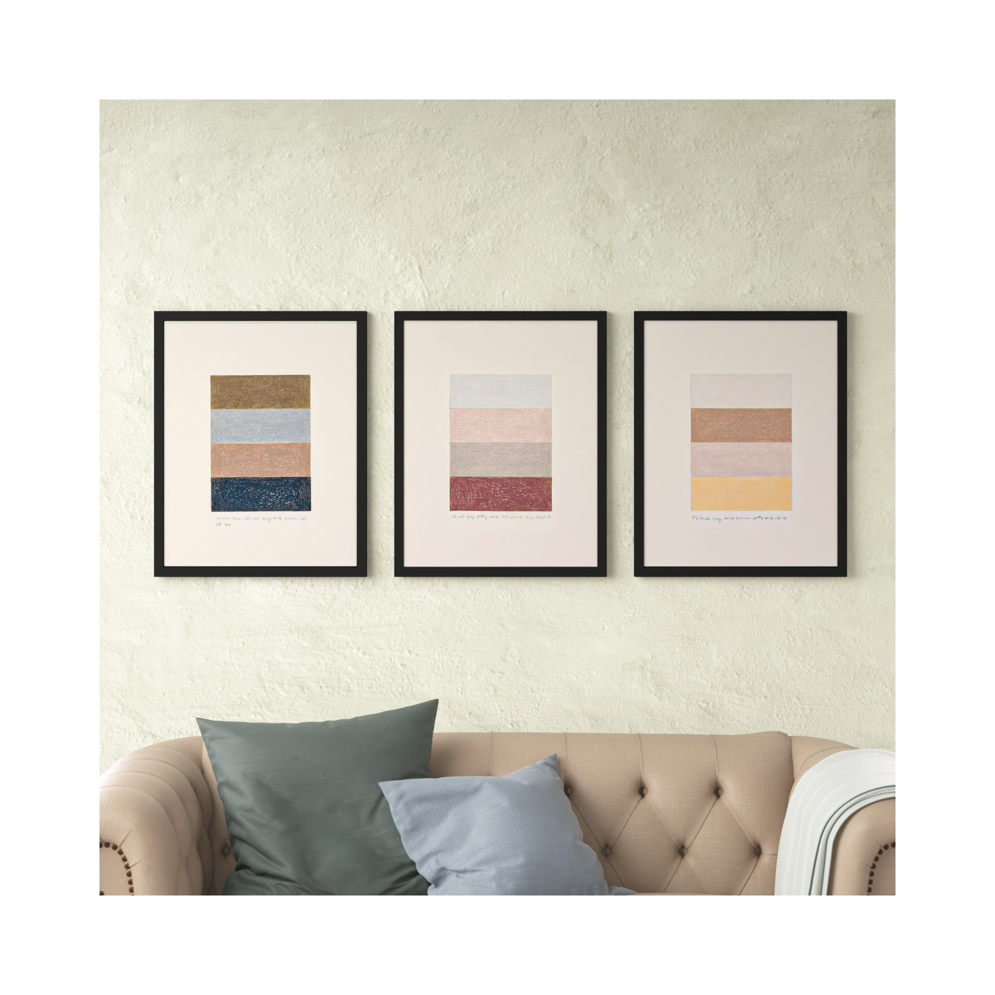 Stacks by Beth James, Black Framed, 25" H x 20" W x 1.25" D