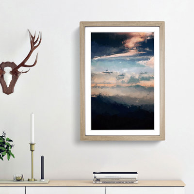 Mountain Peaks of Thailand in Abstract - Framed Print