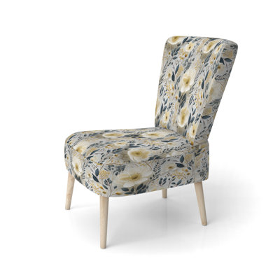 Chaise d'appoint rembourrée scandinave Garden Flower Whirl