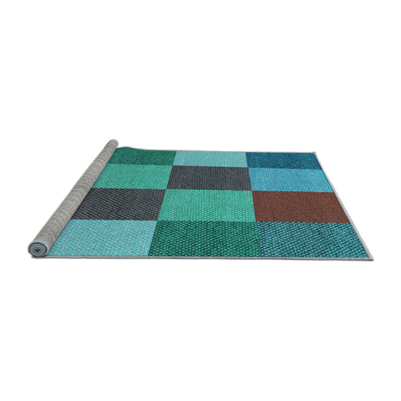 Geometric Indoor Rug, Round 4'
