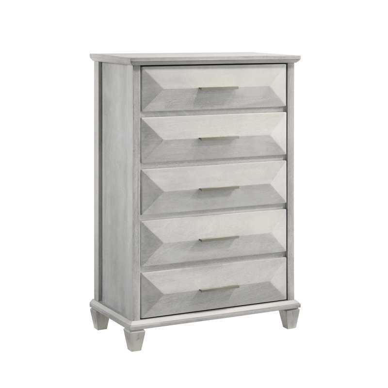 Commode 5 tiroirs Claypoole, Anti-blanc