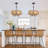 6- Light Dimmable Drum Chandelier Natural Rattan Bohemian Pendant-1699023142