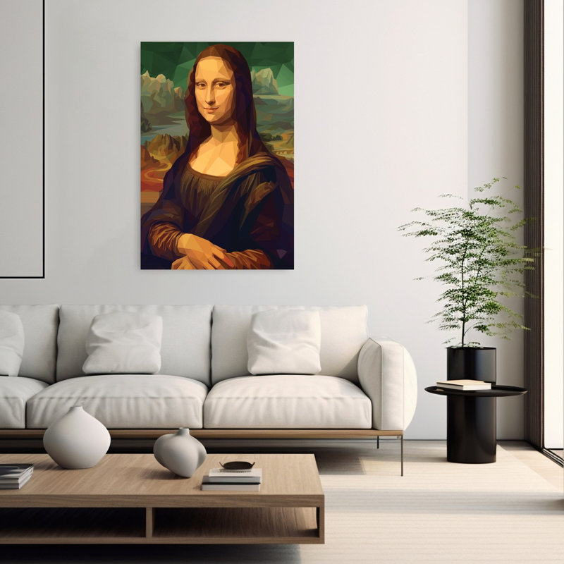 «Iconic Geometric Portrait Abstract Classic Geometric Landscape Portrait», reproduction d'art murale, 60" H x 40" W