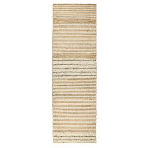 Villa by Classic Home Pego Striped Area Rug in Natural | Perigold