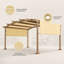 Housse de remplacement pour auvent pour parasol Amgo Pergola-103532131-103532132