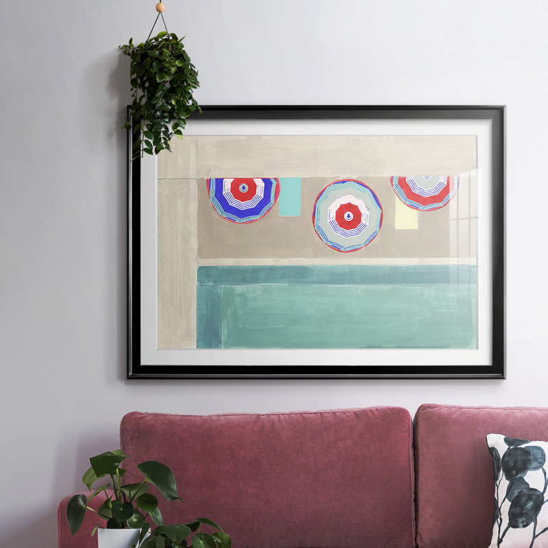 Au bord de la piscine II, Noir, H 15 po x l 21 po x P 1,5 po